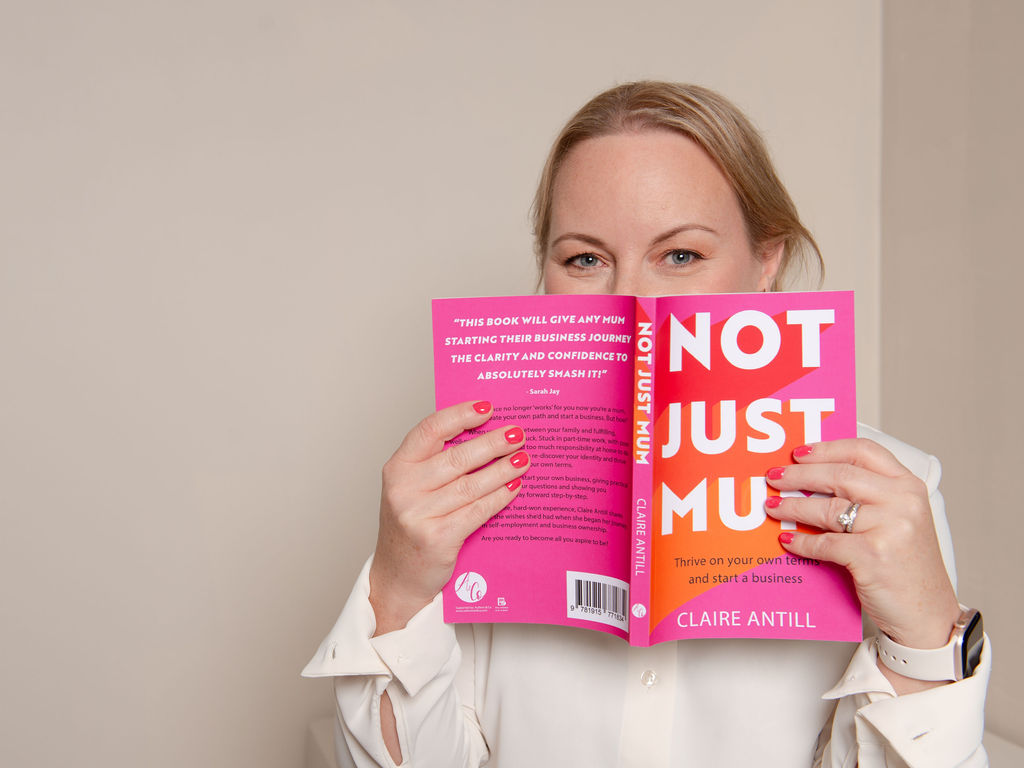 Clairewithbook playful